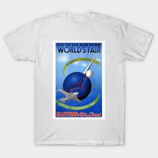 Fly to the New York World's Fair Vintage Poster T-Shirt